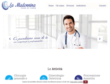 Tablet Screenshot of casadicuralamadonnina.it